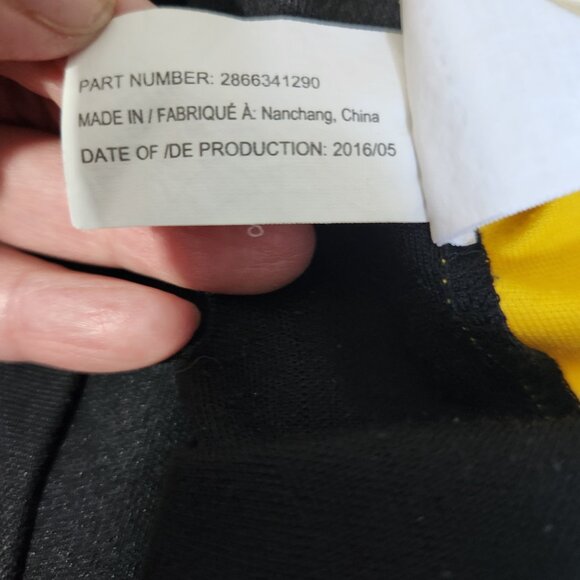 Kappa Can Am Polo Shirt Men's XL Short Sleeve 3 Button Collared Black Yellow - Picture 11 of 12